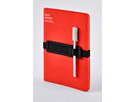 NUUNA Notizbuch Not White A5 55218 Red,blanko,176 S. (4260358555218)