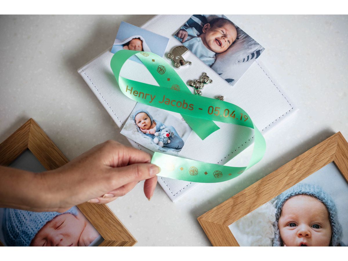 PTOUCH Band mintgrün/gold TZE-RM54 Tze Geräte 24mm (4977766801966)