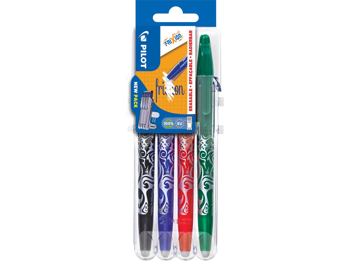 PILOT FriXion Ball 0.35mm 150.001.86 assortiert 4 Stück (3131910546795)