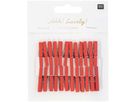 RICO DESIGN Deko-Clips 3cm 7040.31.18 rot 24 Stück (4051271476403)