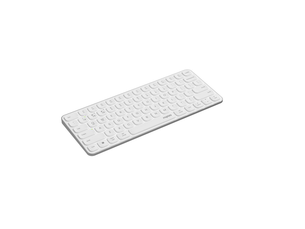 RAPOO E9610M ultraslim Keyboard 12641 Wireless, White (6940056126412)
