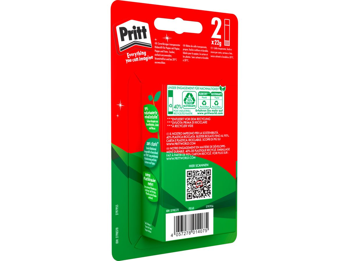 PRITT Klebestift 22g 900323 Paw Patrol Edition 2er Pack (4057278014075)
