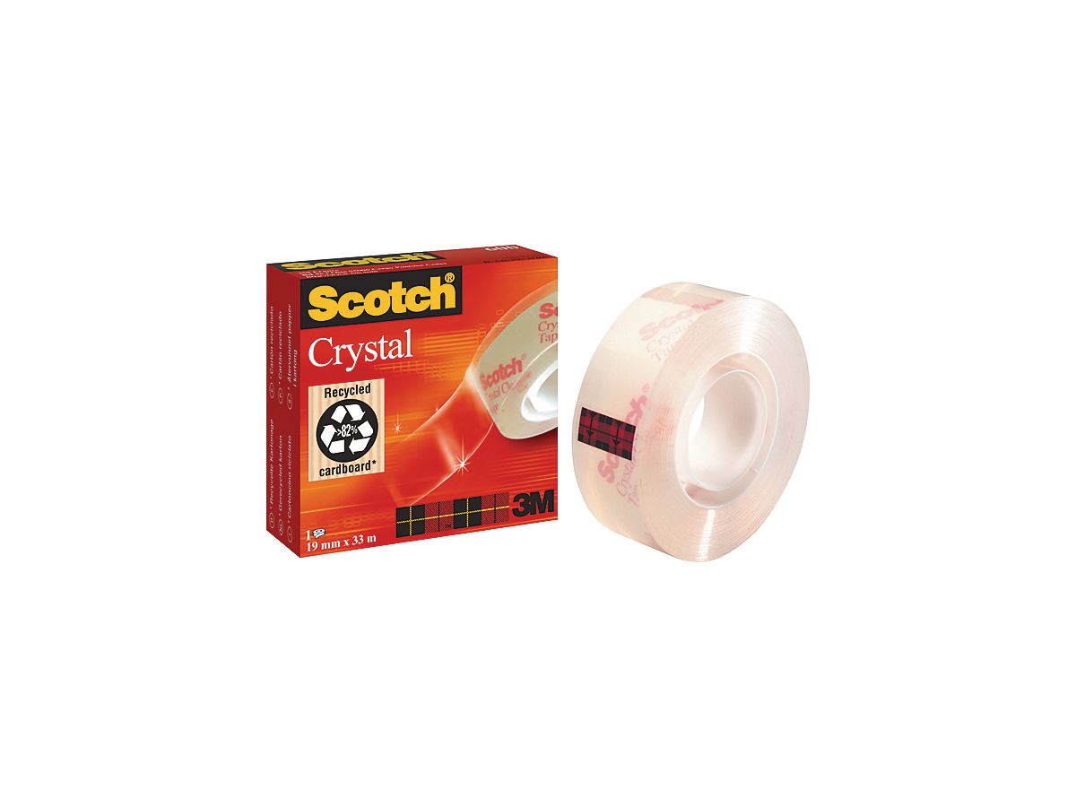 SCOTCH Crystal Tape 600 19mmx33m 6001933K kristallklar (3134375261920)