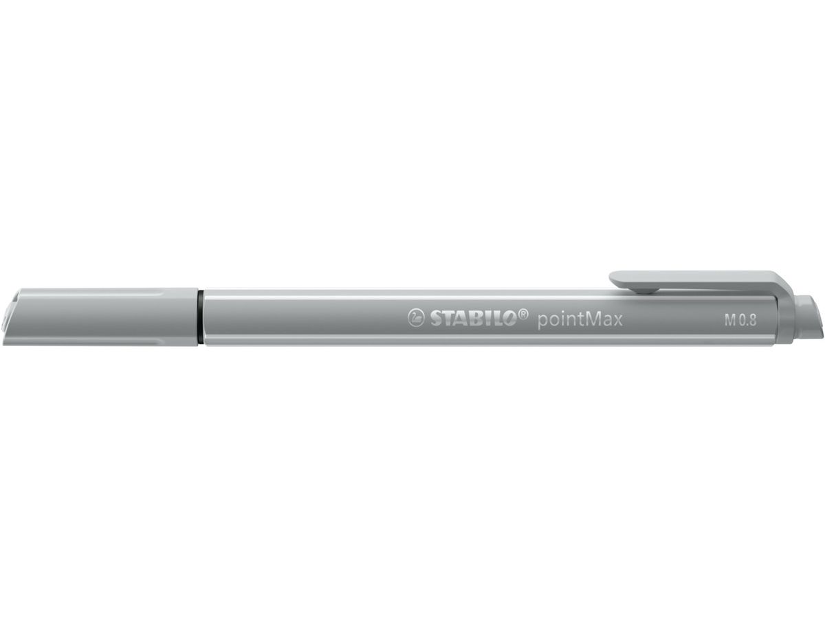 STABILO Fineliner PointMax 0.8mm 488/94 griggio chiaro (4006381503631)