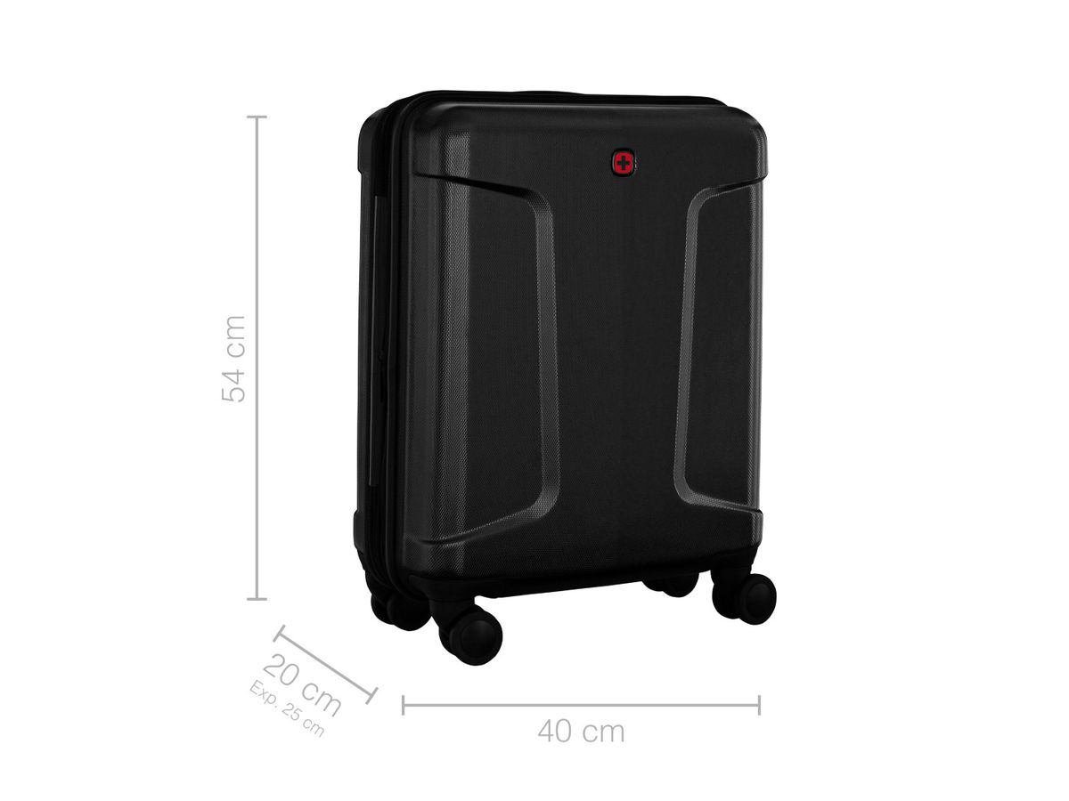 WENGER Legacy DC Carry-on 39l 610865 Hardside Case Black (7613329091944)