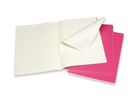 MOLESKINE QuadernoxL 3x 25x19cm 629667 rigato, pink, 120 pagine (8058647629667)