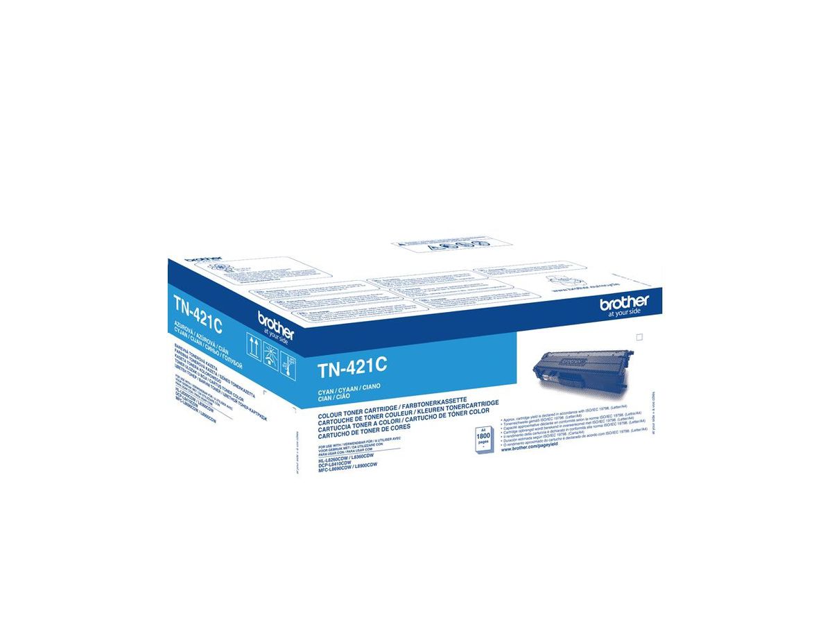 BROTHER Toner cyan TN-421C HL-L8260CDW 1800 Seiten (4977766771597)