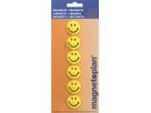 MAGNETOPLAN Smiley Magnete gelb-schwarz 16672 mittel 30mm 6 Stk. (4013695028453)