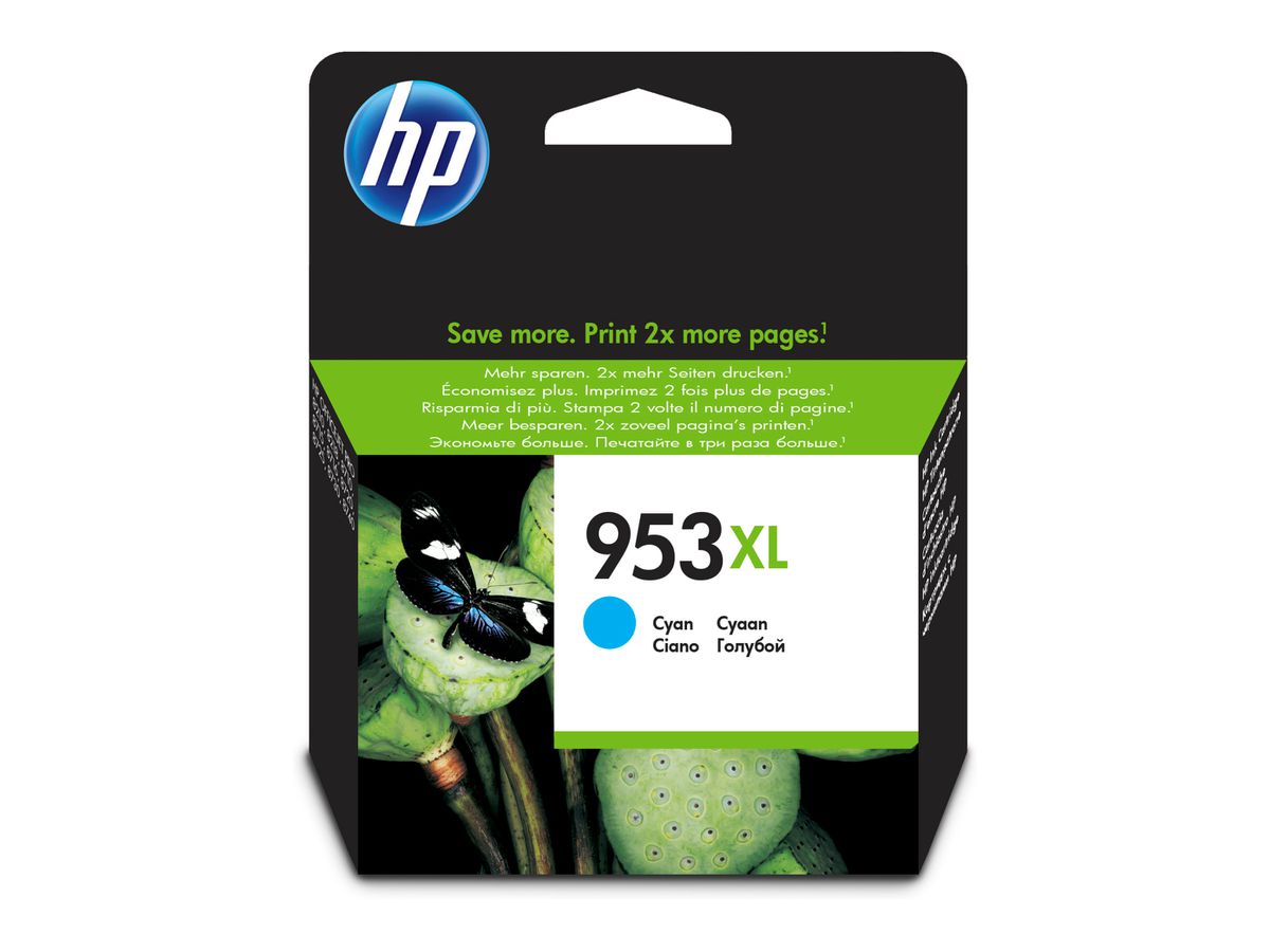 HP Tintenpatrone 953XL cyan F6U16AE OfficeJet Pro 8710 1450 S. (0725184104091)