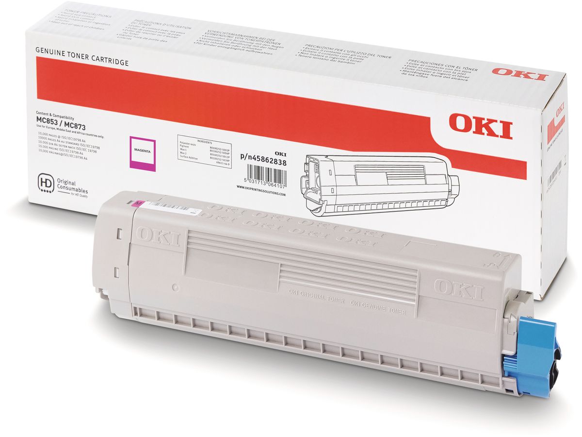 OKI Toner magenta 45862838 MC853/873 7300 Seiten (5031713064183)