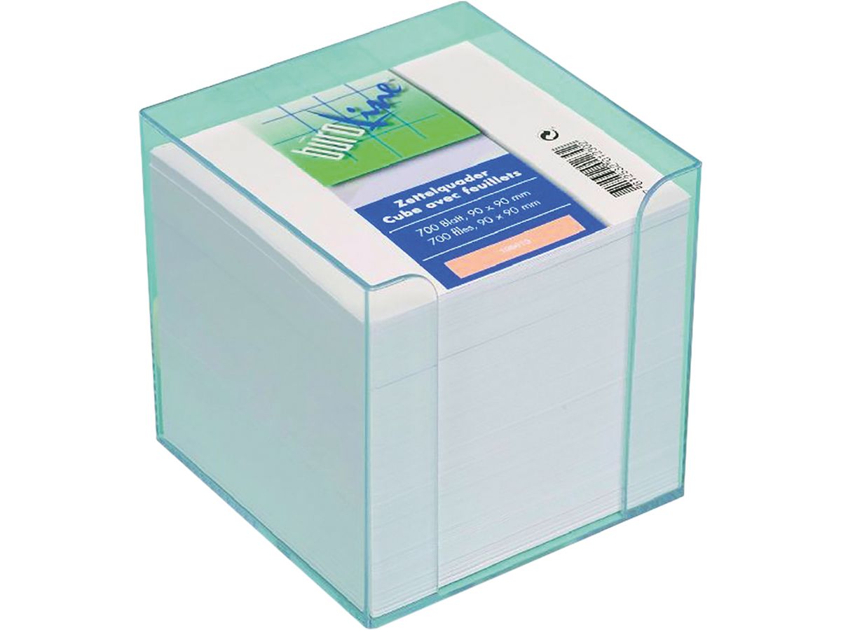 BÜROLINE Zettelbox 196619 transparent 9x9x9cm (7612532012302)
