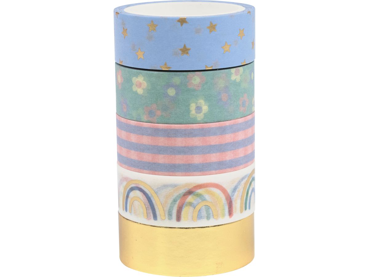 STEWO Washi Tape Set 2582515199 B-Day assortiti 5 pezzi (7630050886571)