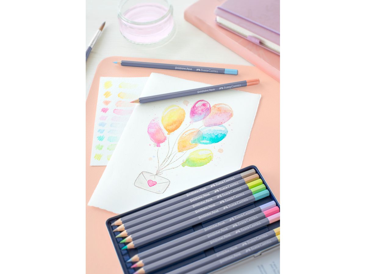 FABER-CASTELL Goldfaber acquarello 114622 Set di 12 pezzi pastello (4005401146223)
