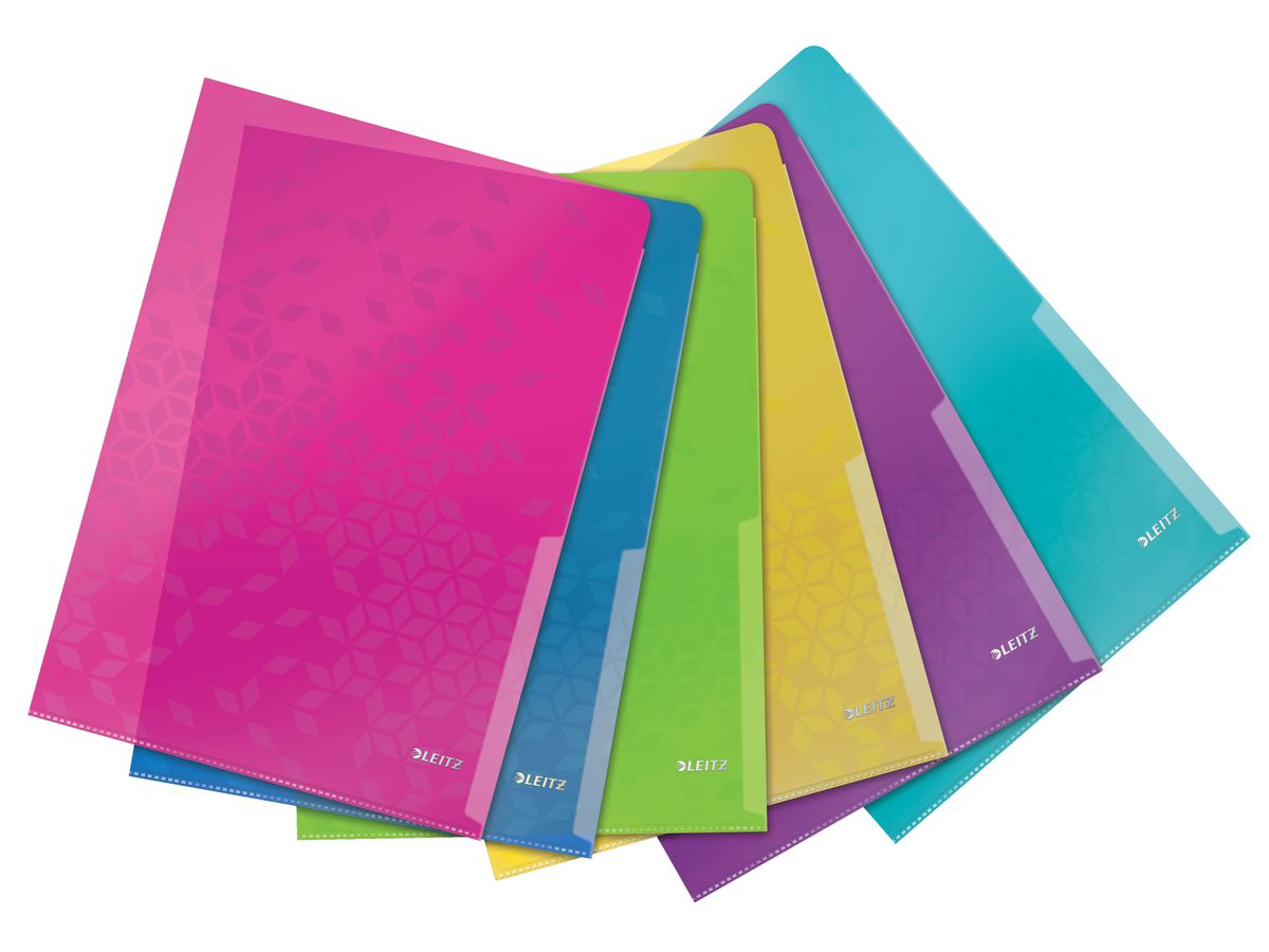 LEITZ Sichtmappe WOW A4 40500099 6-farbig assortiert 6 Stk. (4002432577934)