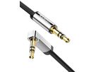 UGREEN Cable 3.5mm Male/Male 10597 Straight angle flat,1m,(BB) (6957303815975)