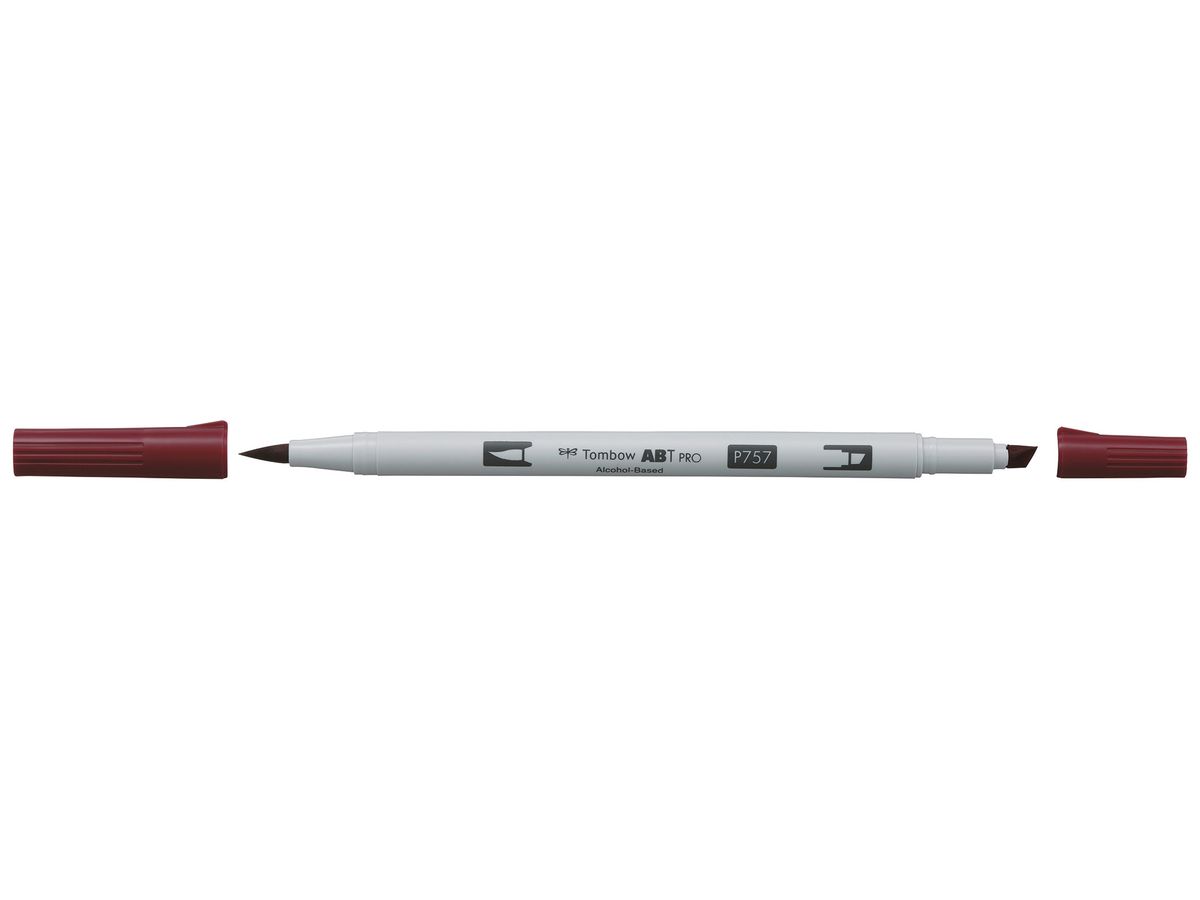 TOMBOW Dual Brush Pen ABT PRO ABTP-757 port red (4901991648614)
