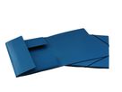 EROLA Gummibandmappe 650my A4 33299 blau Pressspan 3 Klappen (7640114443336)