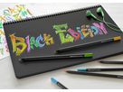 FABER-CASTELL Farbstifte Black Edition 116424 neon Farben ass. 24 Stück (4005401164241)
