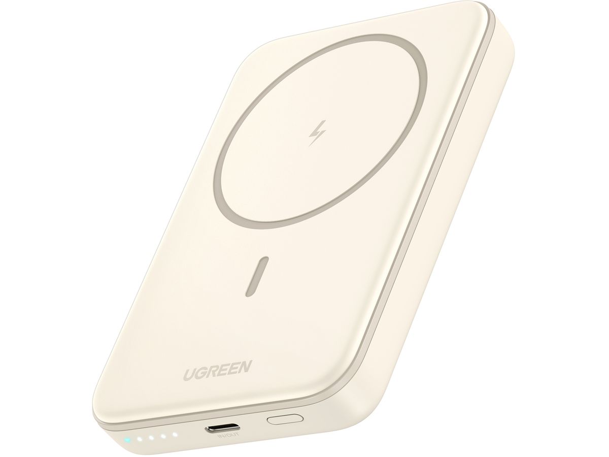 UGREEN Magnetic Power Bank 10000mAh 25208 20W,Wireless , Beige (6941876222087)