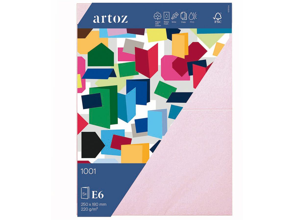 ARTOZ Cartoline 1001 E6 10737226-483 220g, fiore ciliegio 5 fogli (7612996684572)