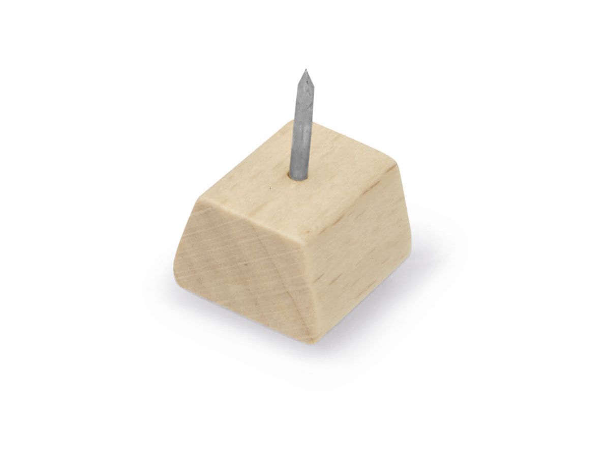 MAGNETOPLAN Design Pinwand-Nadeln 25 Stück 111165549 Wood Series, Birke 18x13x13mm (4013695065908)