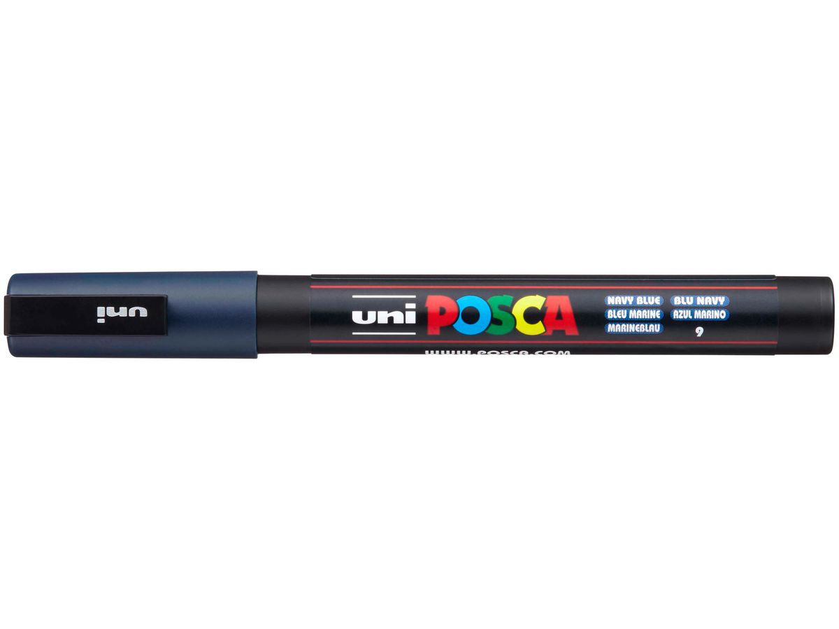 POSCA Marker 0.9-1.3mm PC-3M Navy Blue marineblau (4902778202302)
