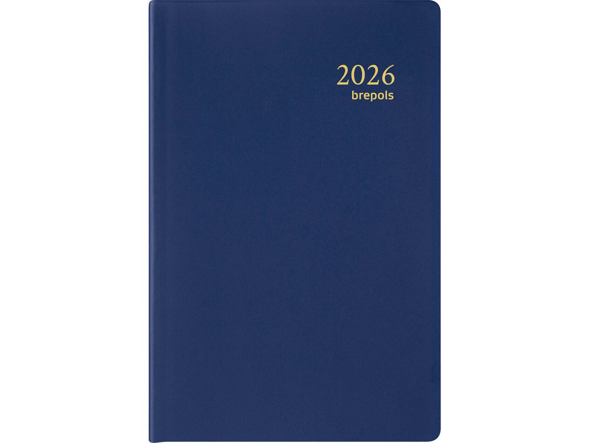 BREPOLS Agenda Delta Seta 2026 0.834.2120 1S/2P blu 8.1x12cm (5412303375221)