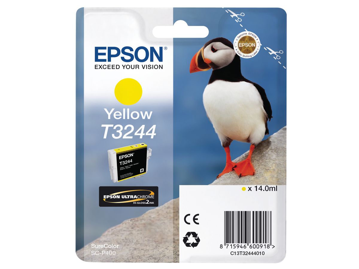 EPSON Tintenpatrone yellow T324440 SureColor SC-P400 14ml (8715946600918)