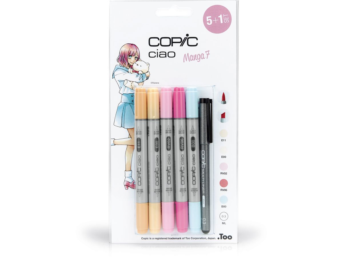 COPIC Marker Ciao 22075564 5+1 Set Manga 7 (4013695261508)