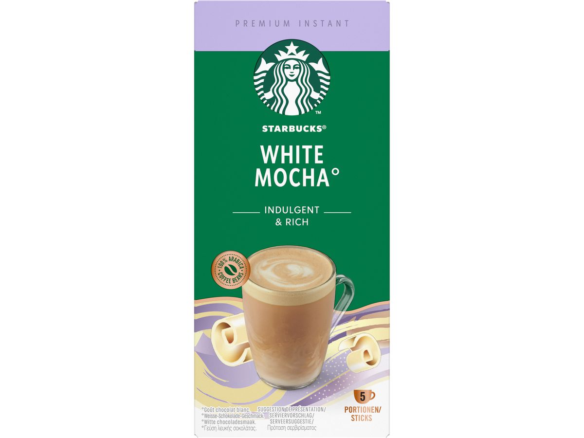 STARBUCKS Instant Sticks 5 Stk. 12563099 White Mocha Soluble (8445290224637)