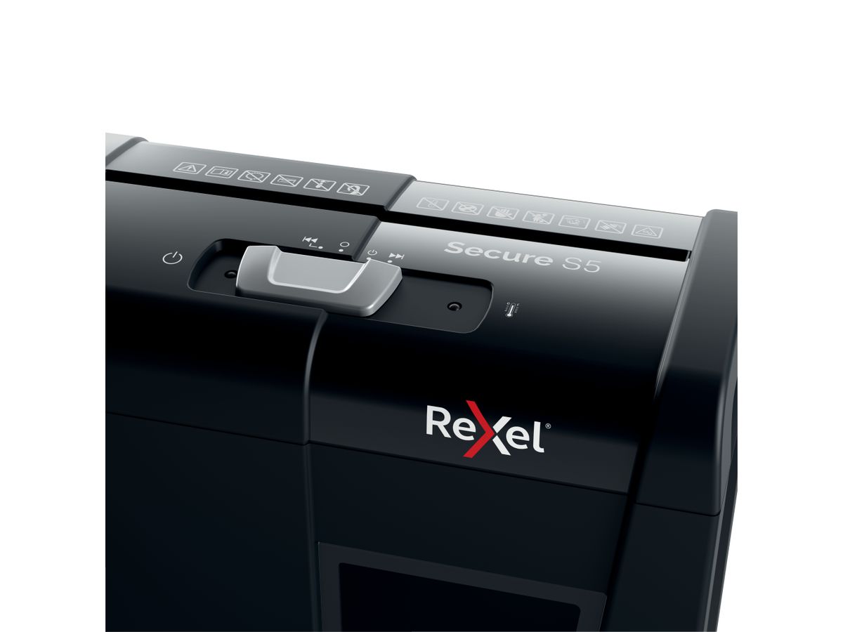 REXEL Aktenvernichter Secure 2020121EU S5, P-2, 10lt (5028252615259)
