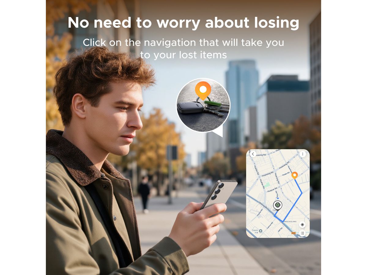 UGREEN Tracker Samsung SmartThings 55769 Black+Grey (6941876257690)