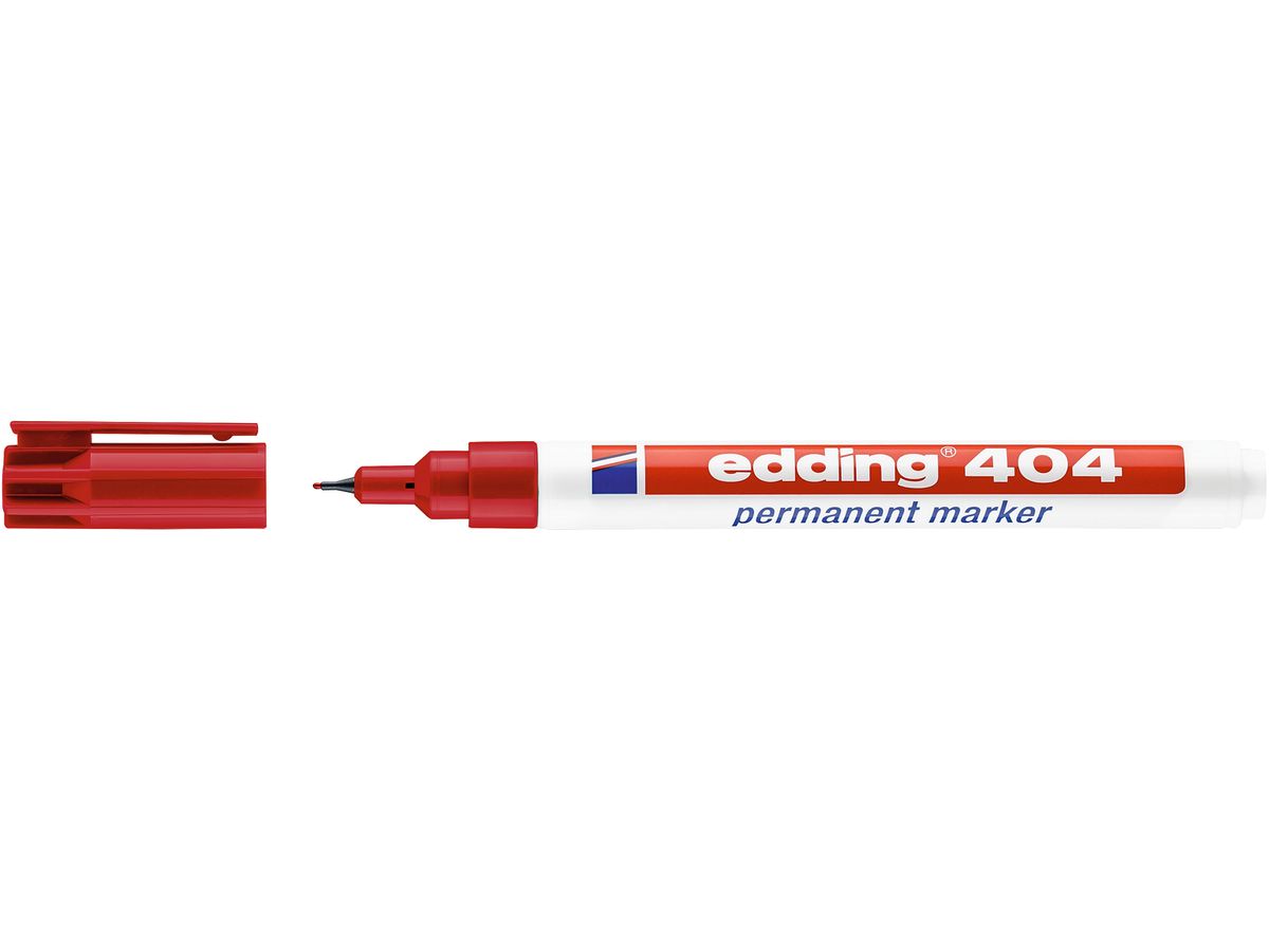 EDDING Permanent Marker 404 404-2 rot (4004764028351)