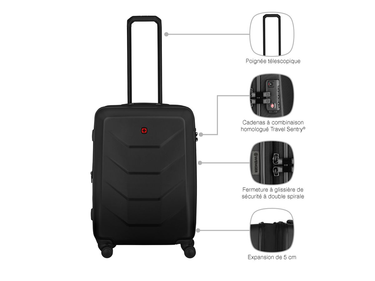 WENGER Prymo Medium 59l 612537 Hardside Case Black (7611160242488)