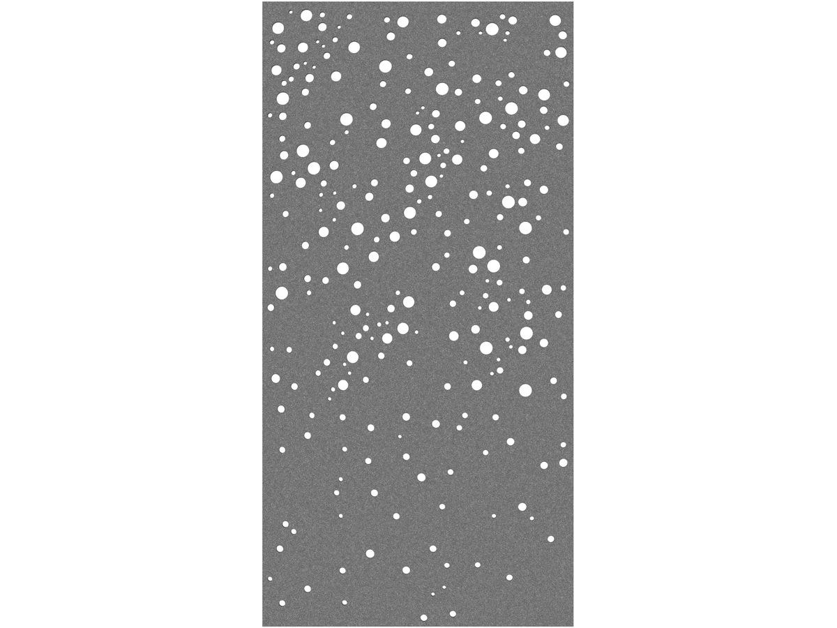 SUONO Divisorio XL 120x240x1.2cm 1211.X12.3801 CURTAIN, BUBBLES, gri. 2 pezzi (7640439763492)
