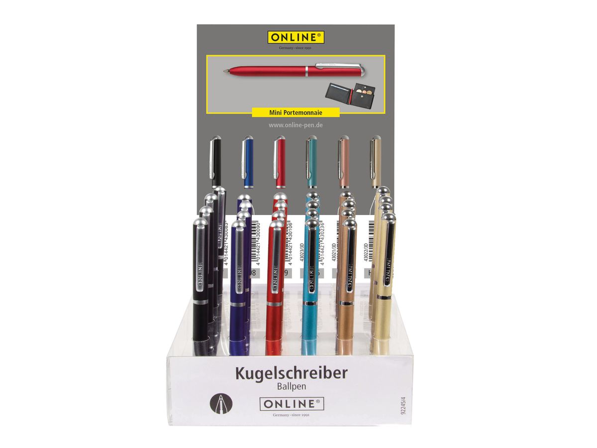 ONLINE Penna sfera M 43024/18 Mini nero, 18 pz. (4014421430243)