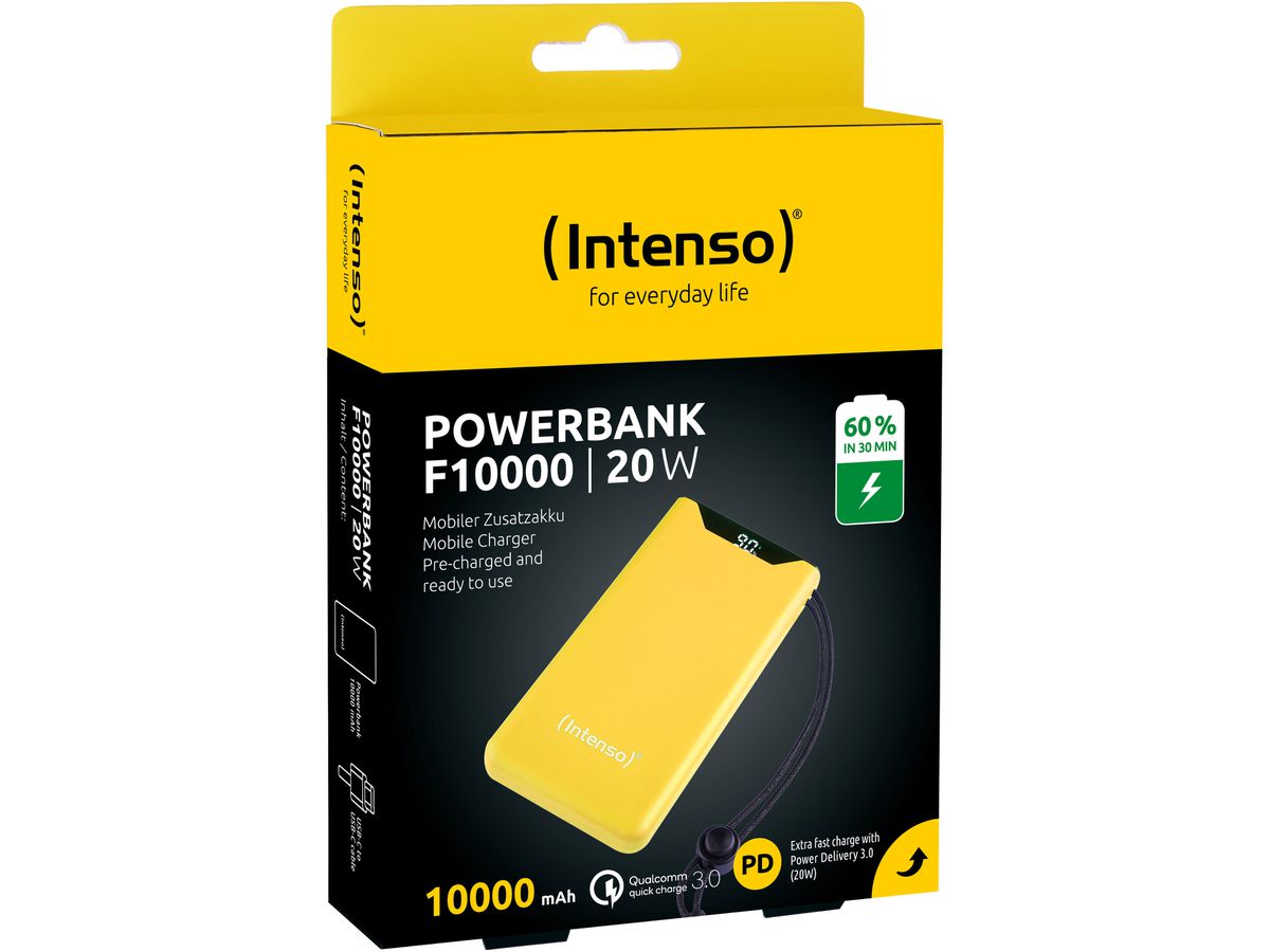 INTENSO Power Bank F10000 Yellow 7332039 10000 mAh (4034303034345)