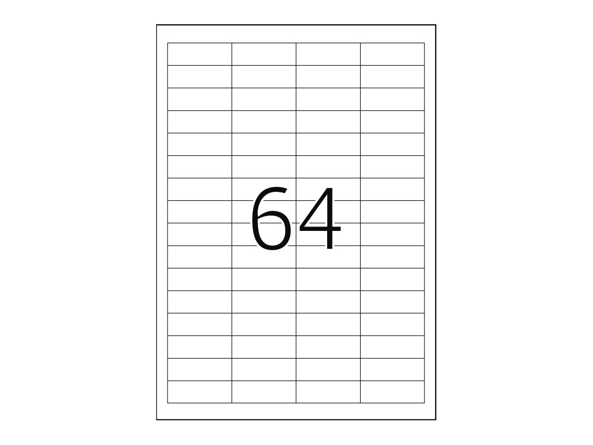 HERMA Etiketten SPECIAL 48.3x16.9mm 4226 weiss,perm. 1600 St./25 Bl. (4008705042260)