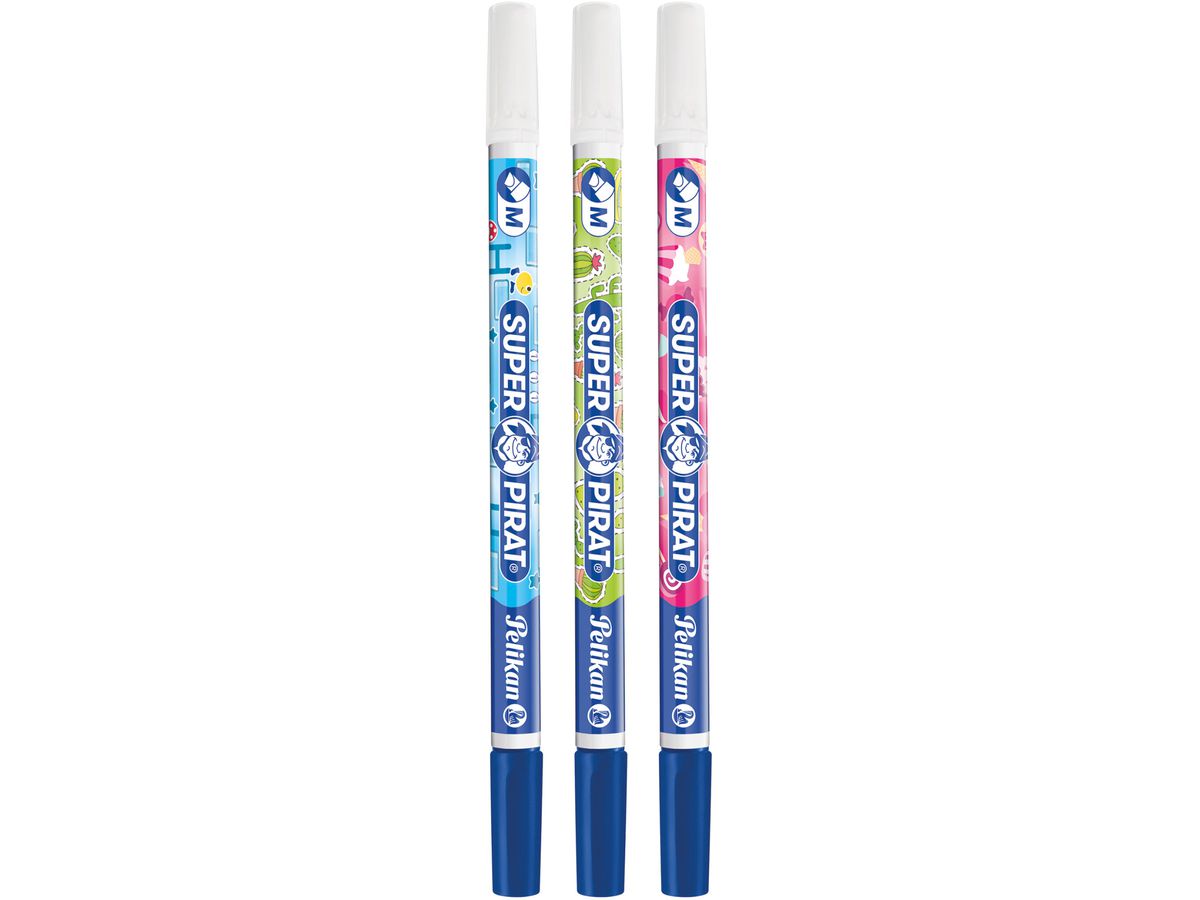 PELIKAN Tintenlöscher M 811576 Super Pirat 3 Farben (4012700811578)