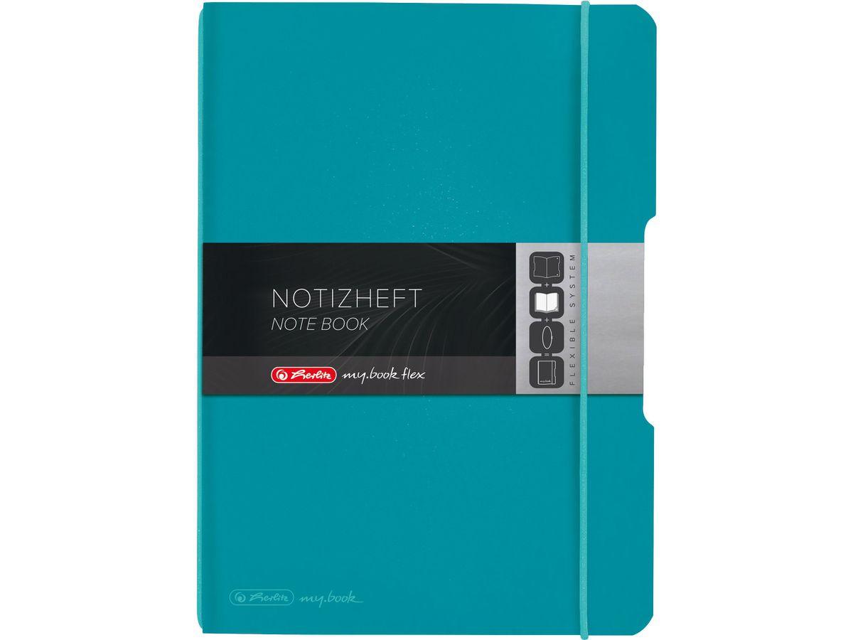 HERLITZ my.book flex A5 50015993 Carribean Turqu. 40 Bl.kariert (4008110562681)
