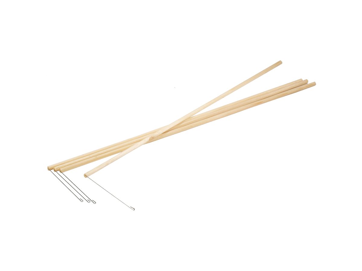 FOLIA Laternenholzstäbe 8x600mm 980 50 Stück (4001868009804)