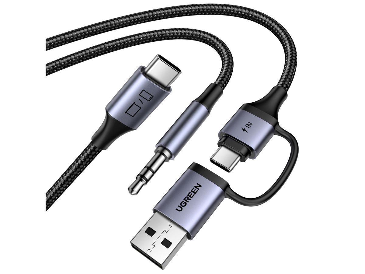 UGREEN Audio Adapter 2-in-1 45009 2xUSB-C, USB-A, 3.5mm (6941876240098)