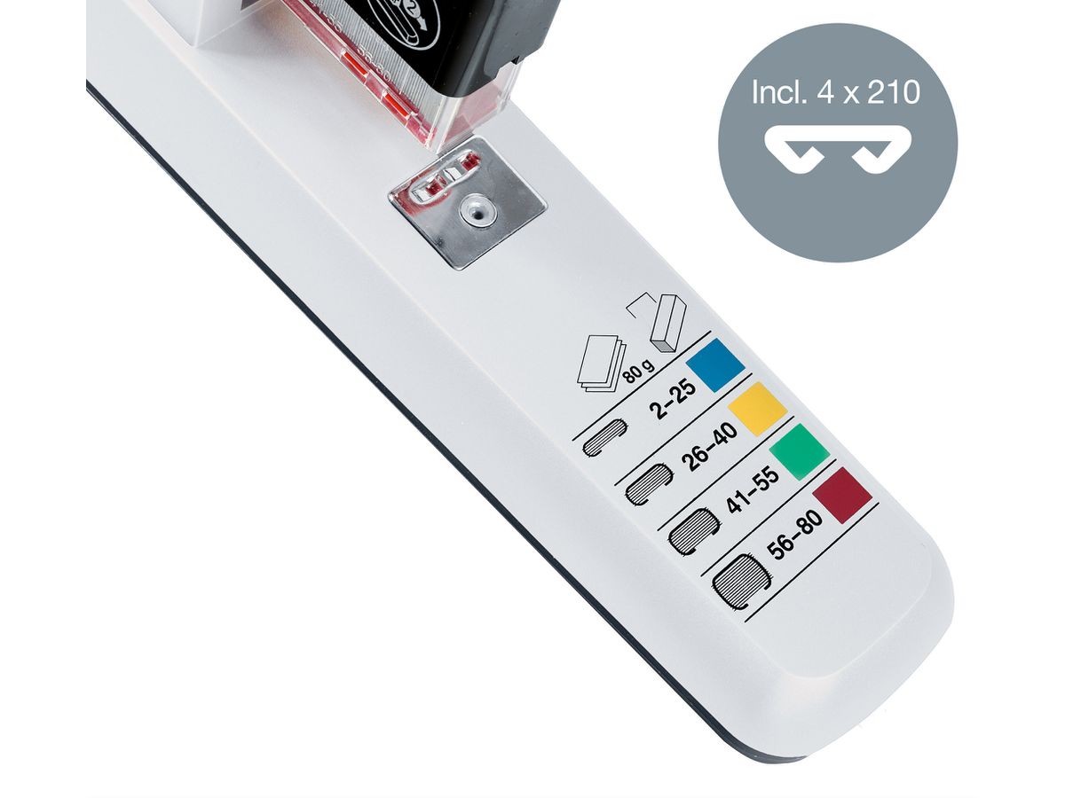 LEITZ Blockhefter 5551 55510084 hellgrau 80 Blatt (4002432364008)