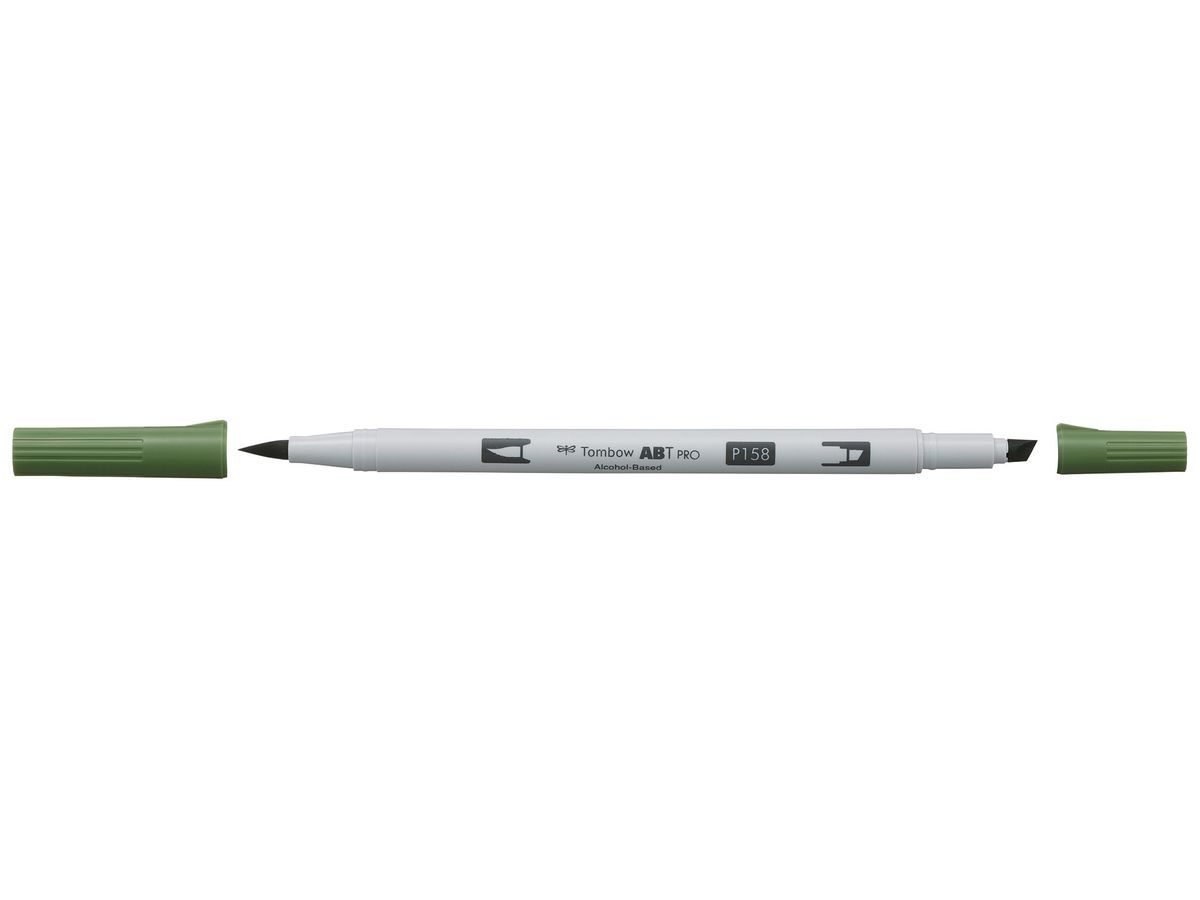 TOMBOW Dual Brush Pen ABT PRO ABTP-158 dark olive (4901991648133)