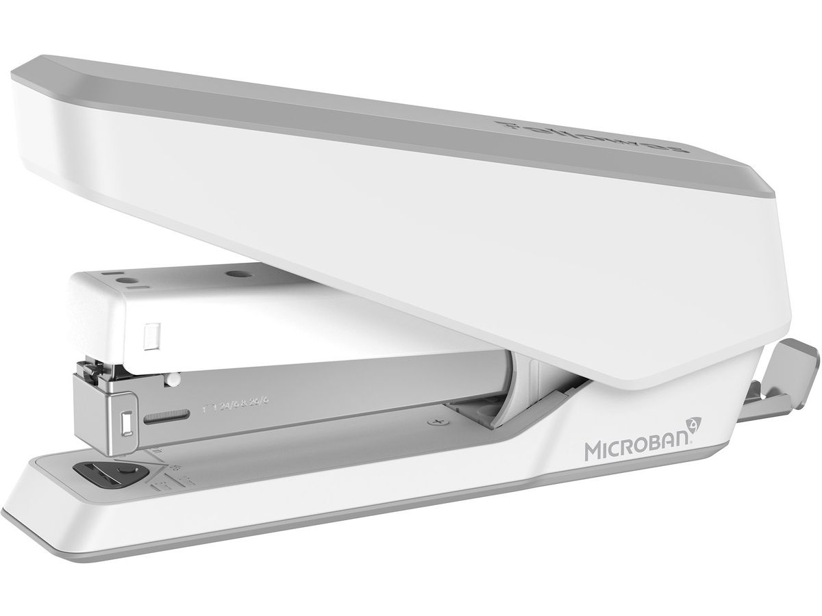 FELLOWES Agrafeuse EasyPress LX850 5011801 Microban, blanc 25 feuilles (0043859776573)