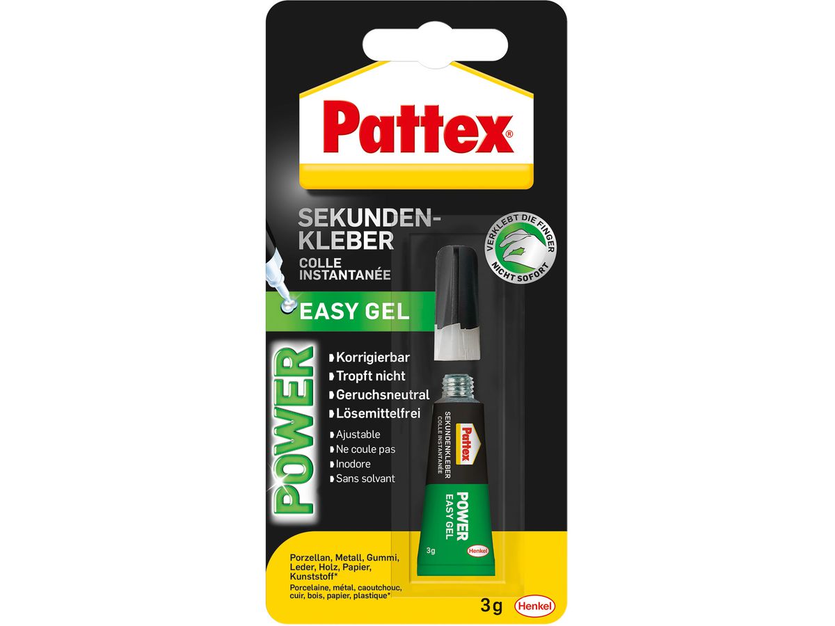 PATTEX Sekundenkleber Power Easy Gel PSPS2 3g (4015000415026)