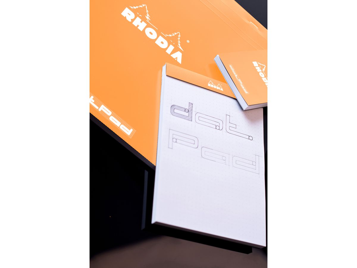 RHODIA Dot Pad orange 85x120mm 12558C Raster 80 Blatt (3037920125589)