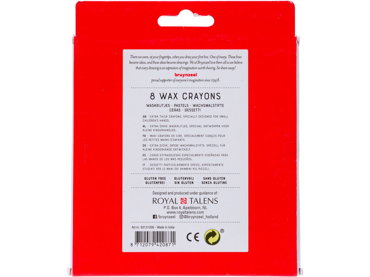 BRUYNZEEL Gessetti Kids 60131008 8 colori (8712079420871)