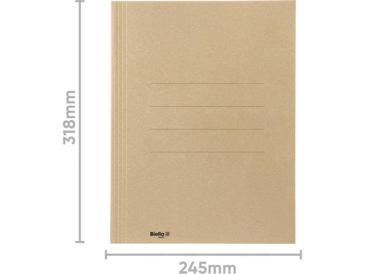 BIELLA Aktensammler Recycolor 17243027U 3 Klappen beige (7611365454327)