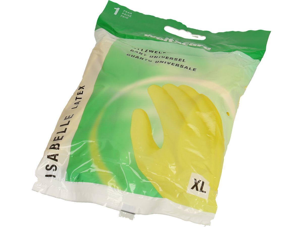 WEITA Allzweckhandschuh Latex XL RF-1 / 262591 gelb (7610588262597)